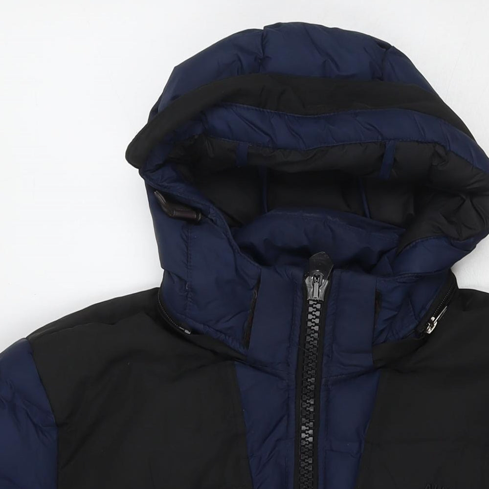 Anapurna Mens Blue Puffer Jacket Jacket Size M Zip