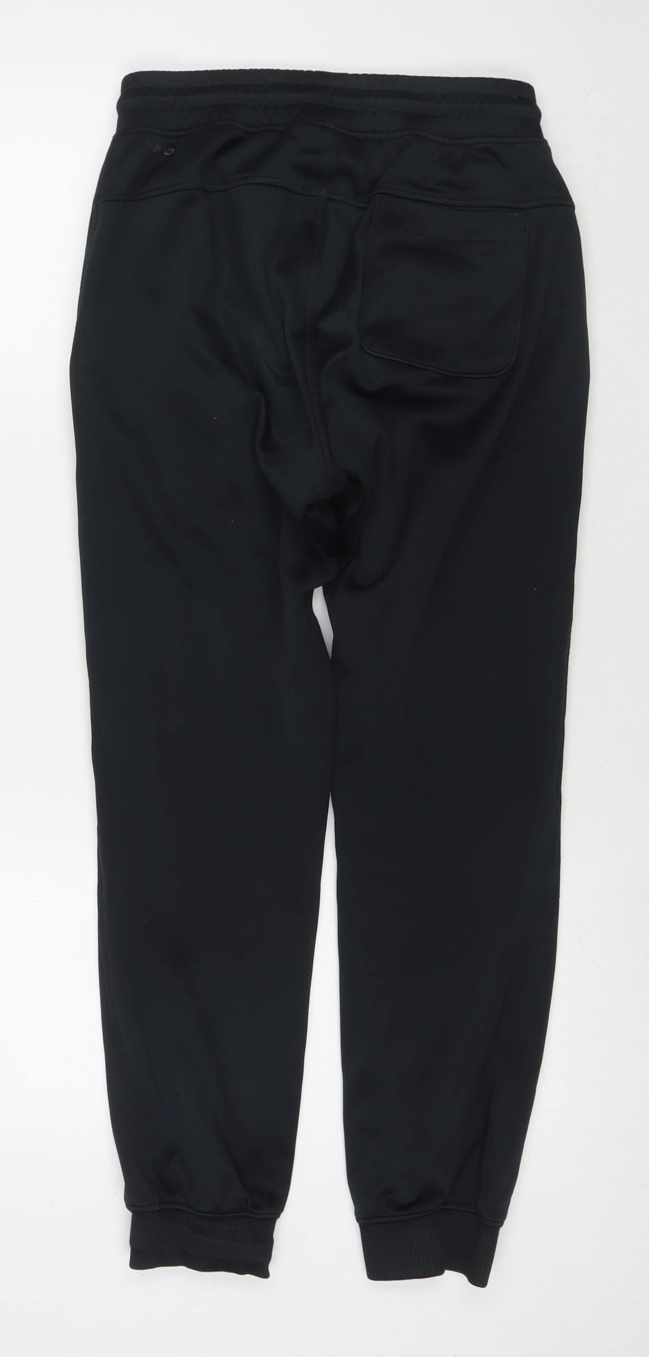 Under armour Mens Black Polyester Jogger Trousers Size S L27 in Regular Drawstring