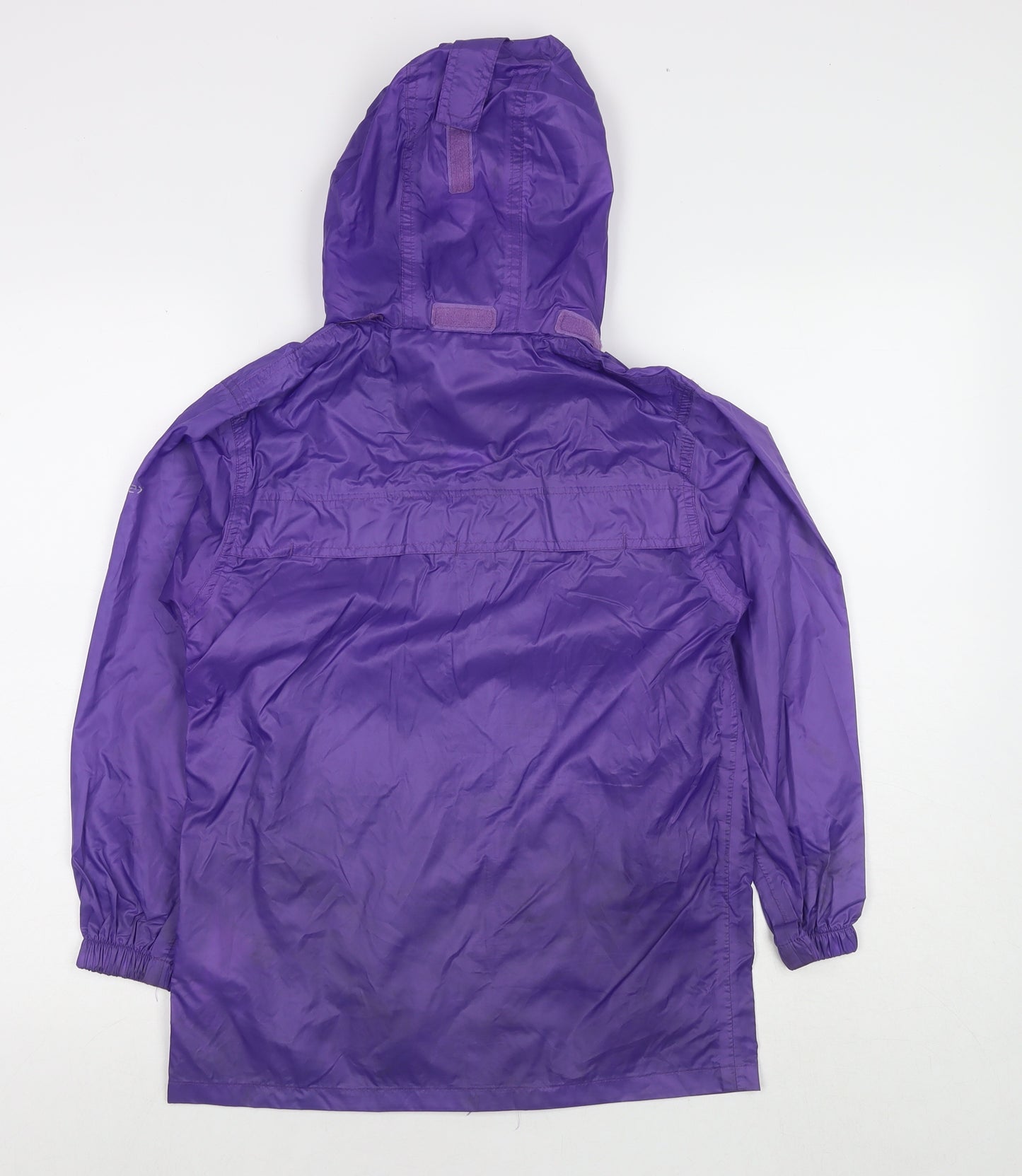 Regatta Girls Purple Rain Coat Jacket Size 9-10 Years Zip