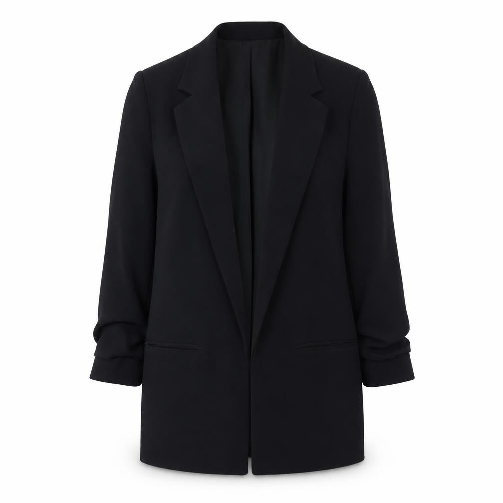 Front view of Mango women’s black jacket blazer, size XS