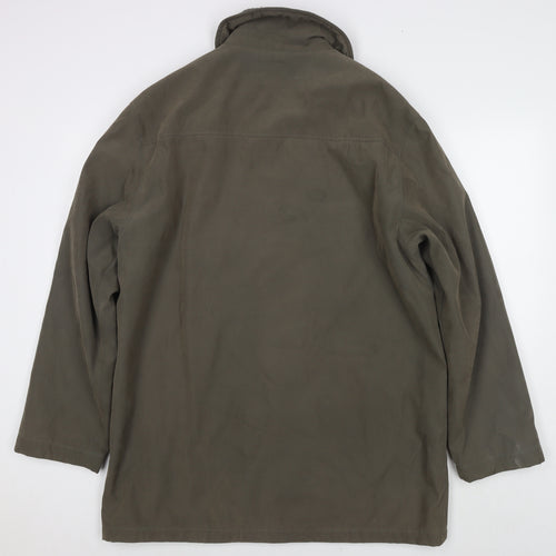 Henley & Knight Womens Green Jacket Size L Zip