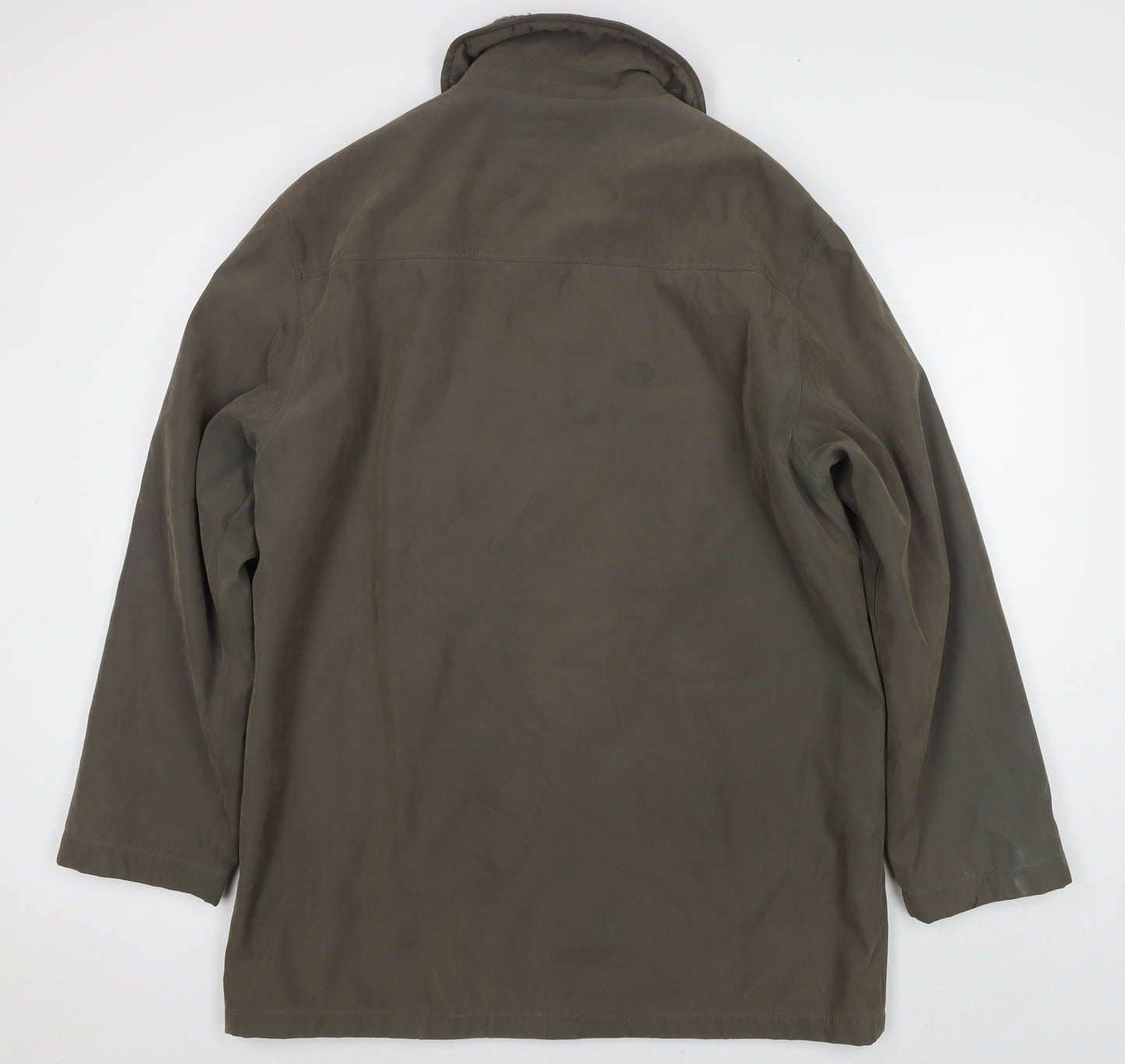 Henley & Knight Womens Green Jacket Size L Zip