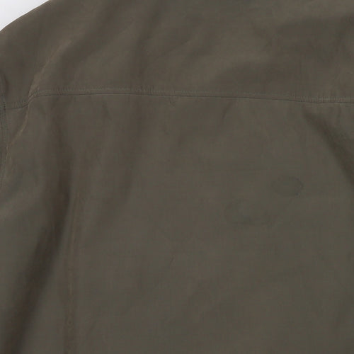 Henley & Knight Womens Green Jacket Size L Zip