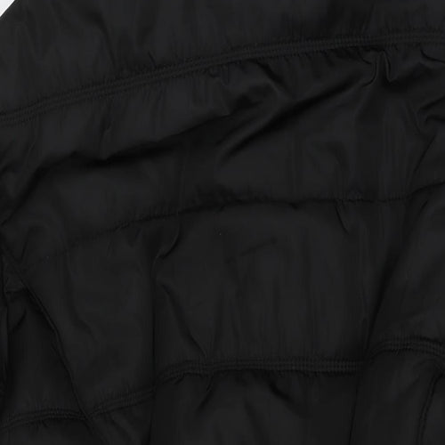 Cissy&Co Womens Black Quilted Jacket Size 24 Zip