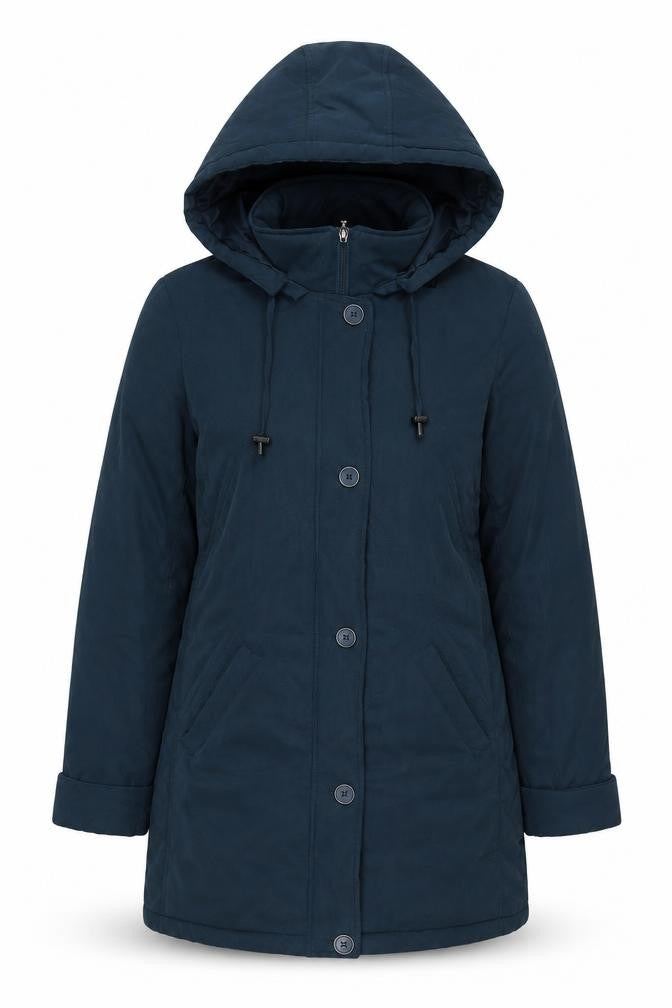 Classics Womens Blue Parka Jacket Size 12 Zip