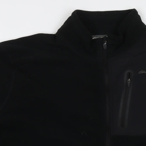 Eddie Bauer Mens Black Jacket Size XL Zip