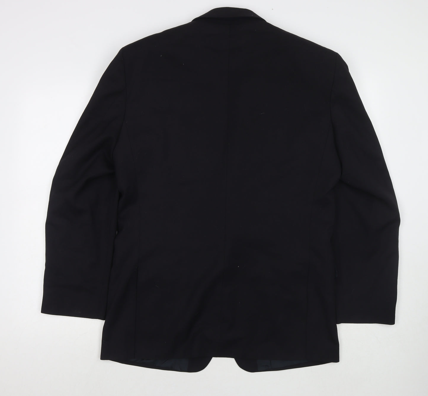 C&A Mens Black Polyester Jacket Suit Jacket Size 40 Regular