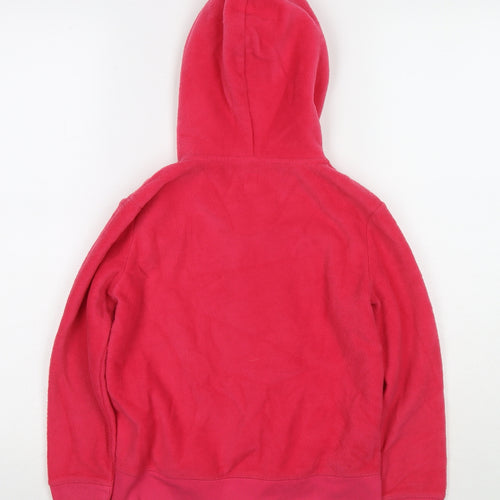 Gap Girls Pink Jacket Size 8 Years Zip - Logo