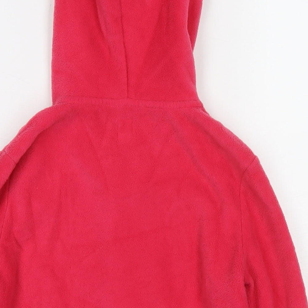 Gap Girls Pink Jacket Size 8 Years Zip - Logo