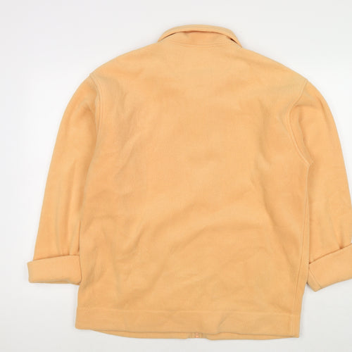 Fabrizio Womens Orange Jacket Size M Zip - Size M/L