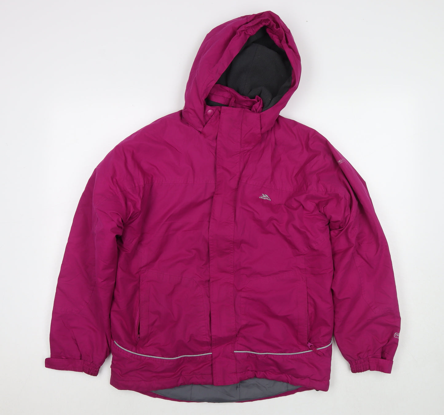Trespass Girls Pink Jacket Size 13-14 Years Zip - Technical
