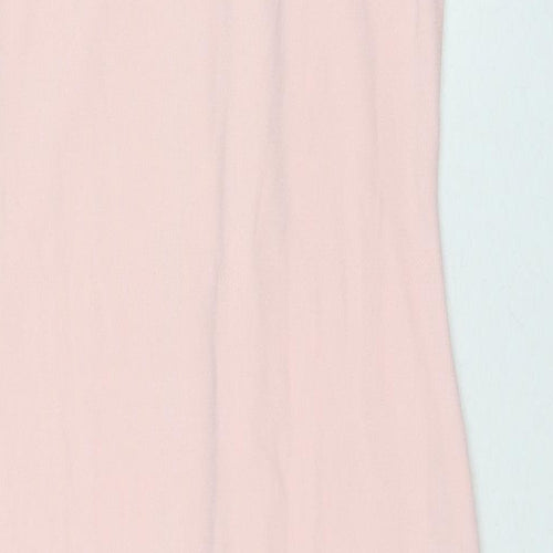 I SAW IT FIRST Womens Pink Polyester Bodycon Size 14 Collared Button