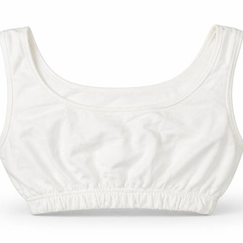 Classic Manchester Womens White Cotton Cropped Tank Size 6 Scoop Neck