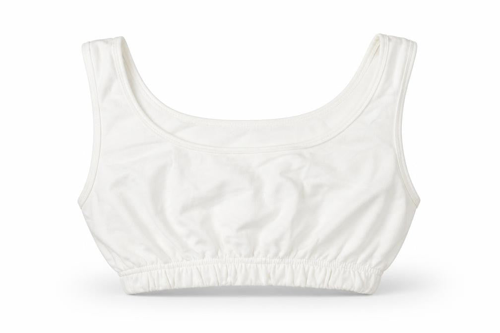 Classic Manchester Womens White Cotton Cropped Tank Size 6 Scoop Neck