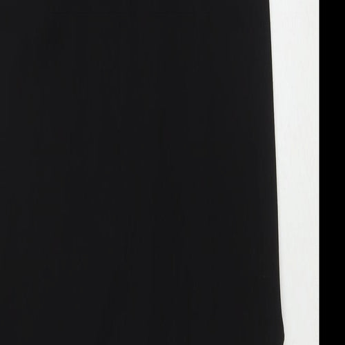 Missguided Womens Black Polyester Maxi Size 8 V-Neck Pullover - Side Slit(s)