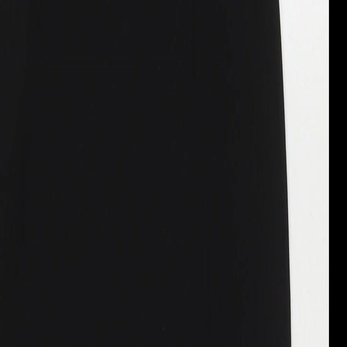 Missguided Womens Black Polyester Maxi Size 8 V-Neck Pullover - Side Slit(s)