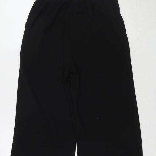 Quiz Womens Black Polyester Trousers Size 12 Regular