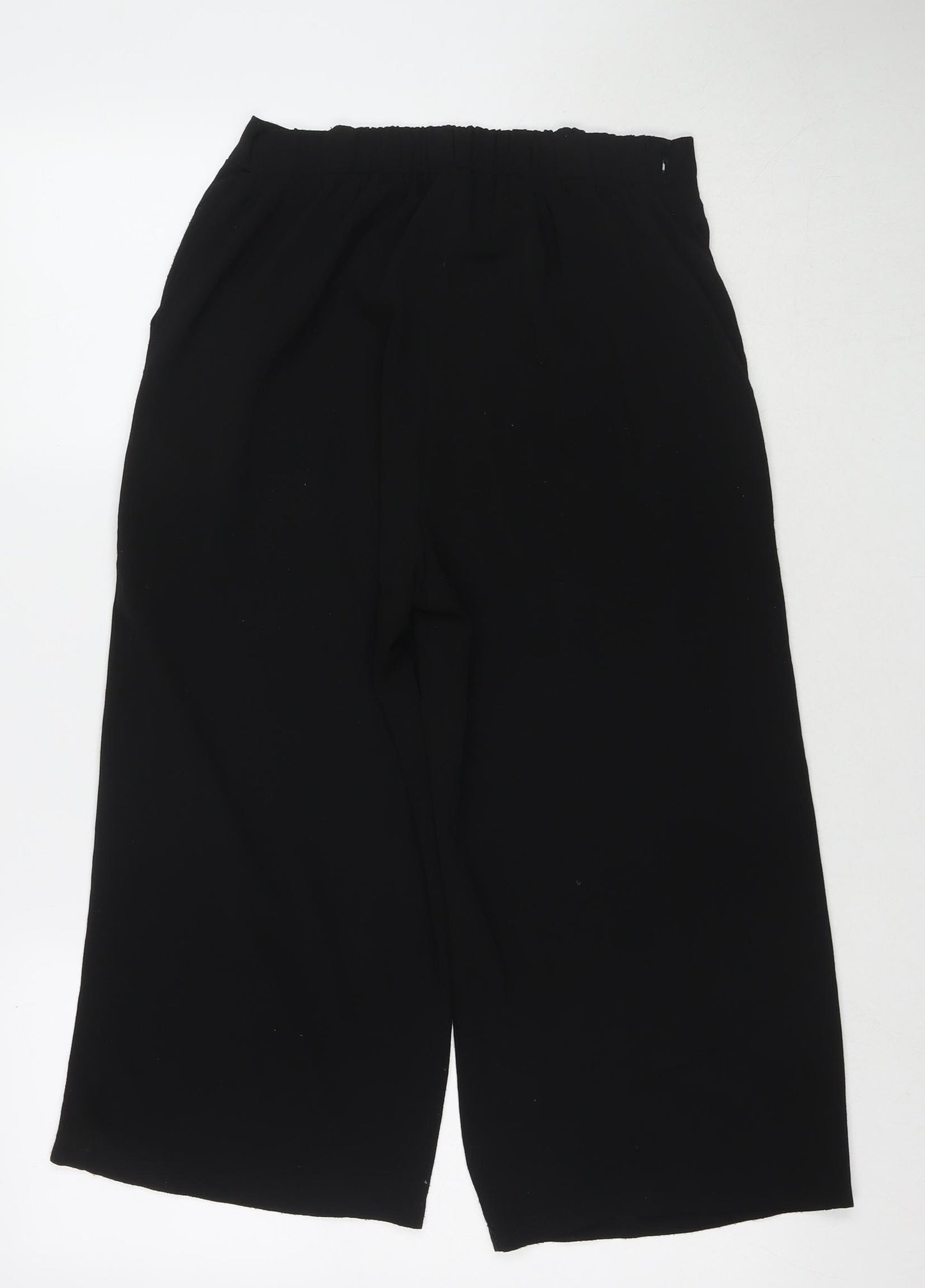 Quiz Womens Black Polyester Trousers Size 12 Regular