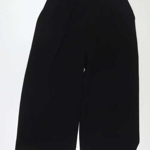 Quiz Womens Black Polyester Trousers Size 12 Regular
