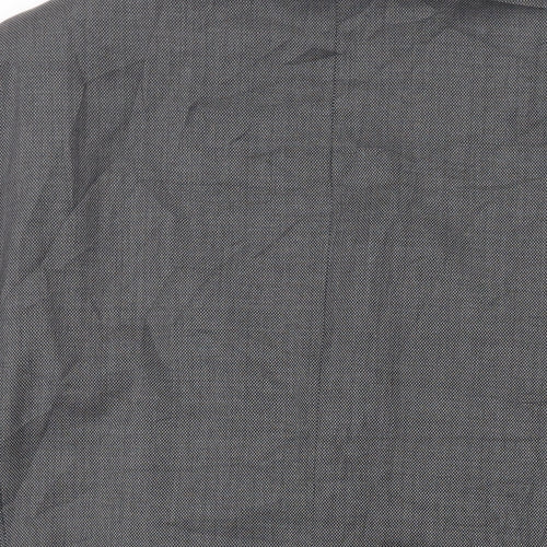 Cortefiel Mens Grey Wool Jacket Suit Jacket Size 44 Regular