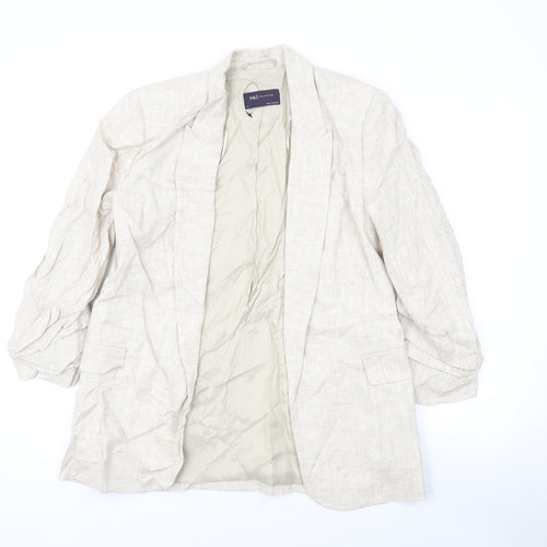 Marks and Spencer Womens Beige Jacket Blazer Size 8