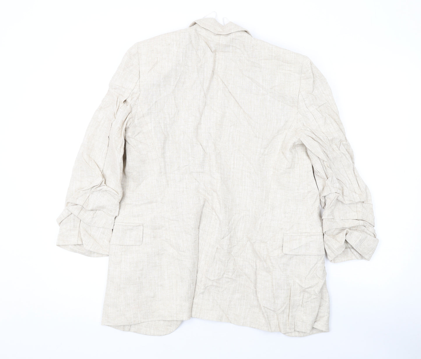 Marks and Spencer Womens Beige Jacket Blazer Size 8