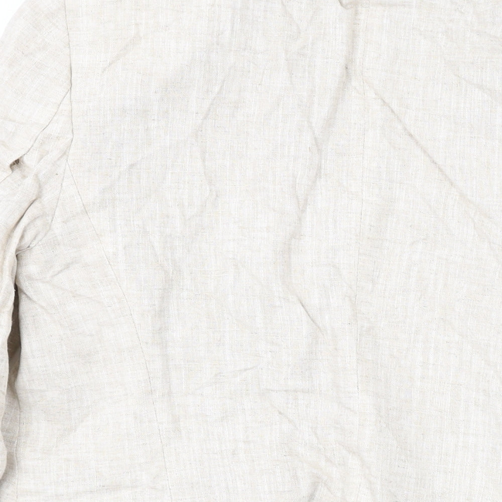Marks and Spencer Womens Beige Jacket Blazer Size 8