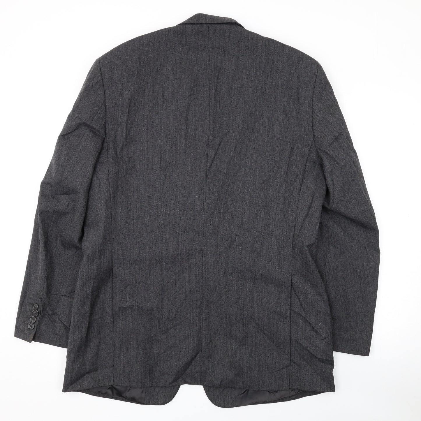 Mr Harry Mens Grey Polyester Jacket Suit Jacket Size 42 Regular