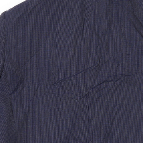 Luca D'Altier Mens Blue Wool Jacket Suit Jacket Size 48 Regular