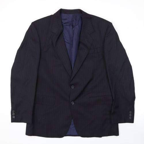 Varteks Mens Black Polyester Jacket Suit Jacket Size 42 Regular