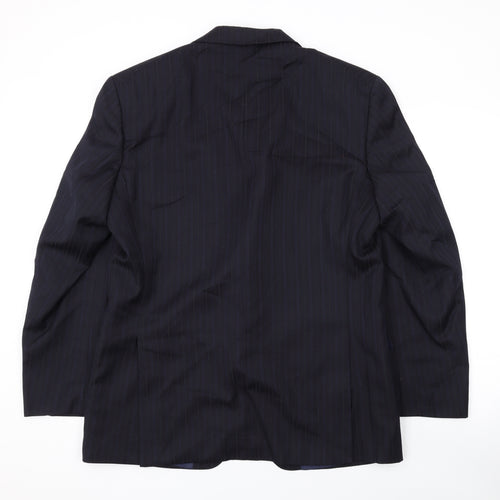 Varteks Mens Black Polyester Jacket Suit Jacket Size 42 Regular