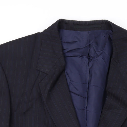 Varteks Mens Black Polyester Jacket Suit Jacket Size 42 Regular