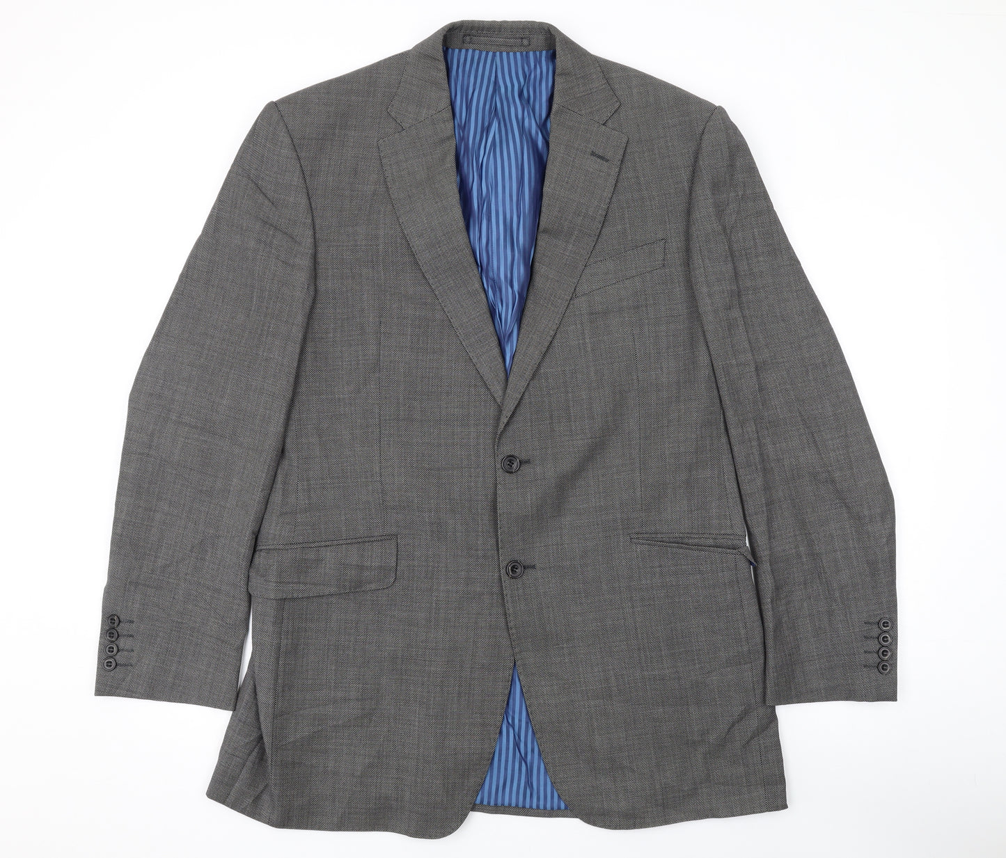 Marks and Spencer Mens Grey Wool Jacket Suit Jacket Size 40 Regular