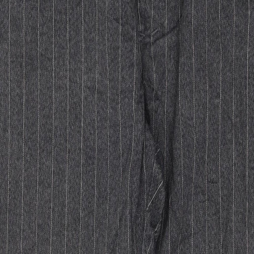 Paul Smith Mens Grey Striped Polyester Straight Jeans Size 34 in L34 in Regular Button