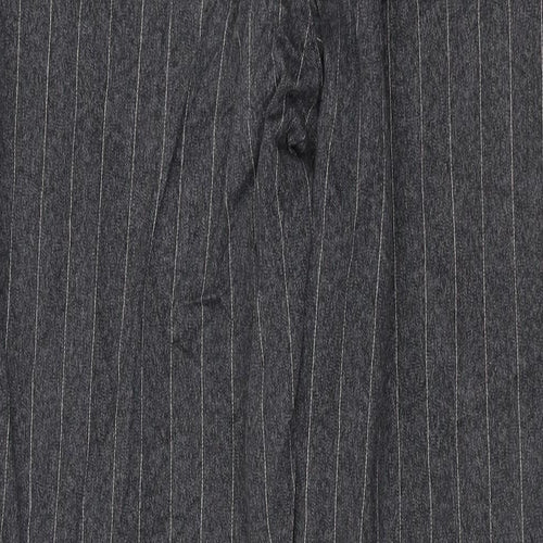 Paul Smith Mens Grey Striped Polyester Straight Jeans Size 34 in L34 in Regular Button