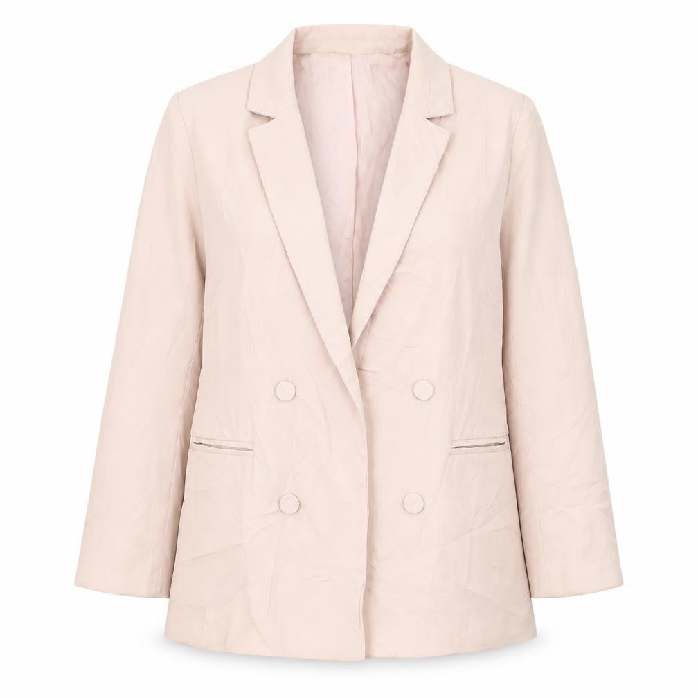 Bershka Womens Pink Jacket Blazer Size M Button