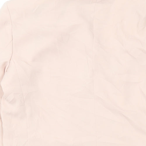 Bershka Womens Pink Jacket Blazer Size M Button