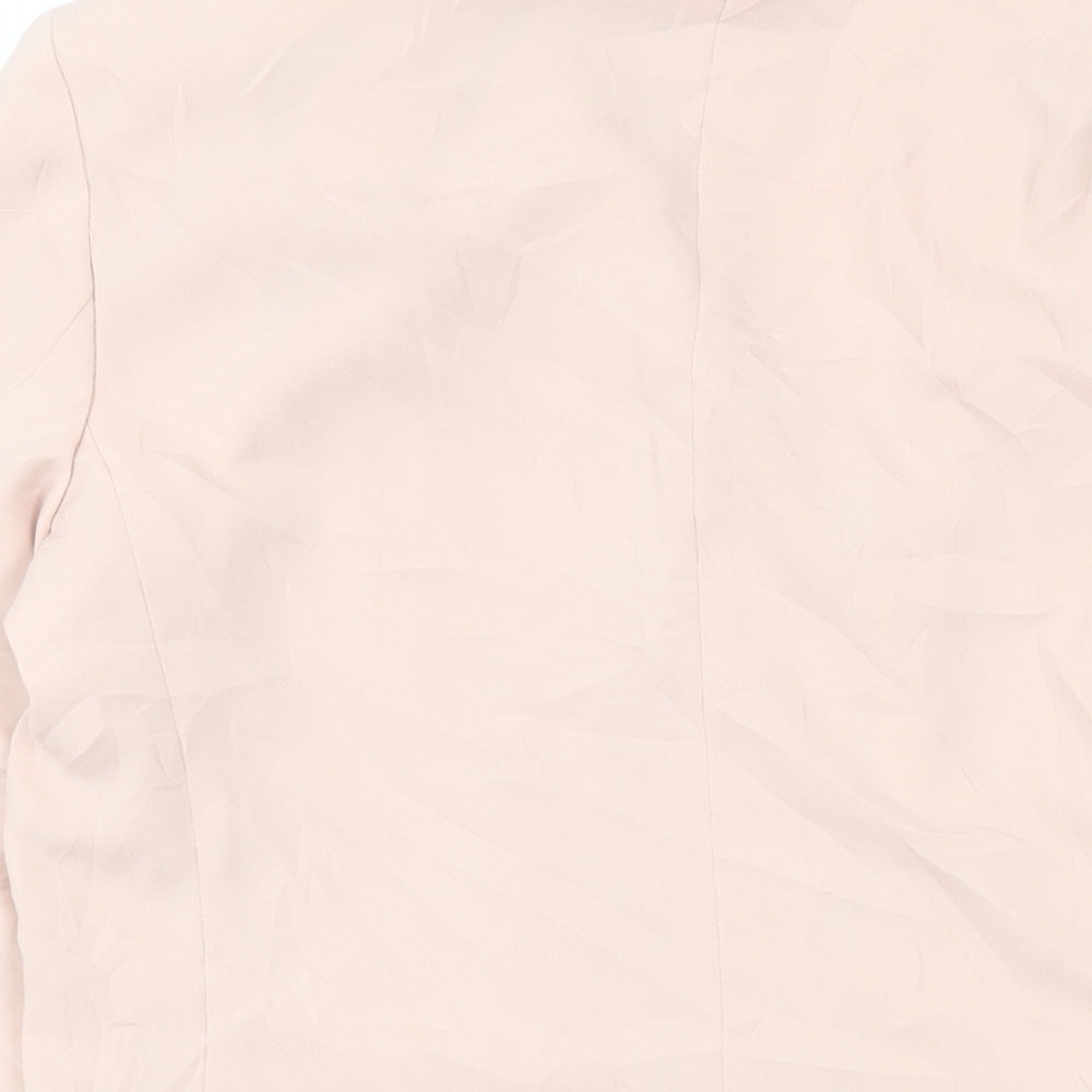 Bershka Womens Pink Jacket Blazer Size M Button