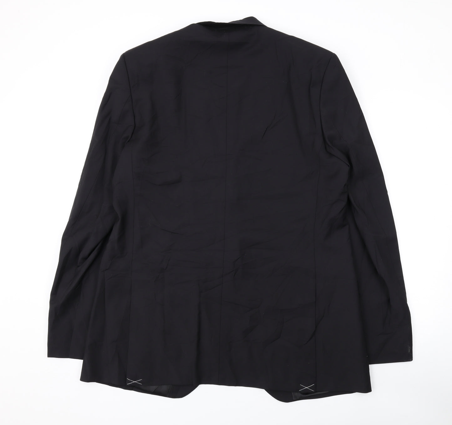 Marks and Spencer Mens Black Polyester Jacket Suit Jacket Size 40 Regular
