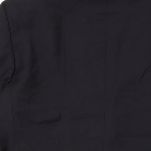 Marks and Spencer Mens Black Polyester Jacket Suit Jacket Size 40 Regular