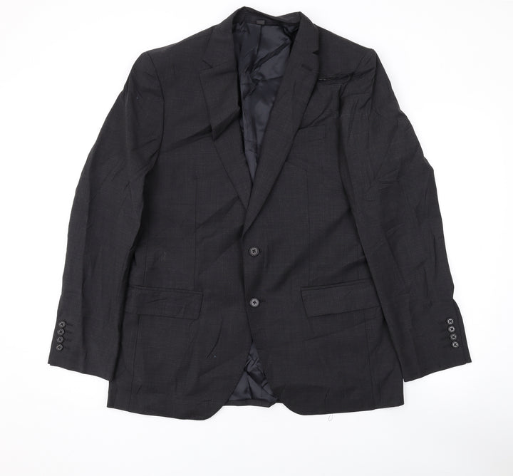Marks and Spencer Mens Grey Wool Jacket Suit Jacket Size 40 Regular