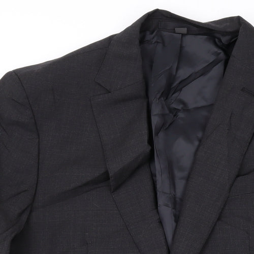 Marks and Spencer Mens Grey Wool Jacket Suit Jacket Size 40 Regular