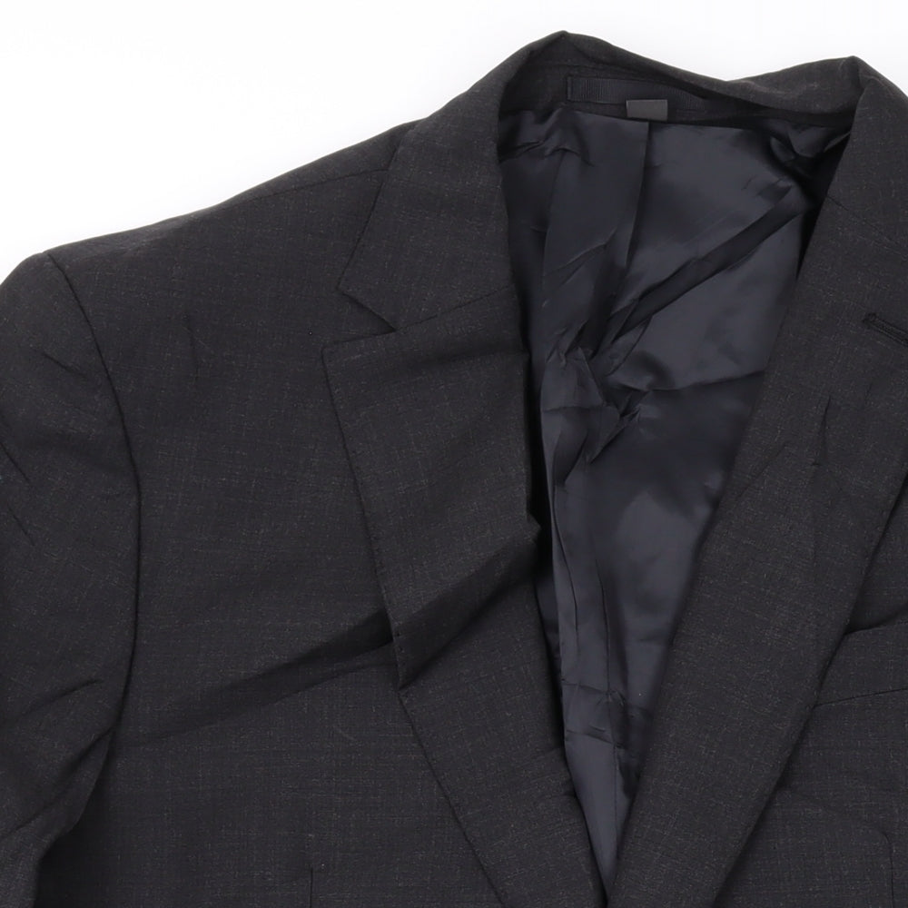 Marks and Spencer Mens Grey Wool Jacket Suit Jacket Size 40 Regular