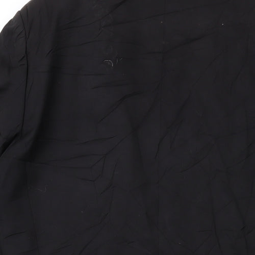 Ventuno Mens Black Polyester Jacket Suit Jacket Size 38 Regular