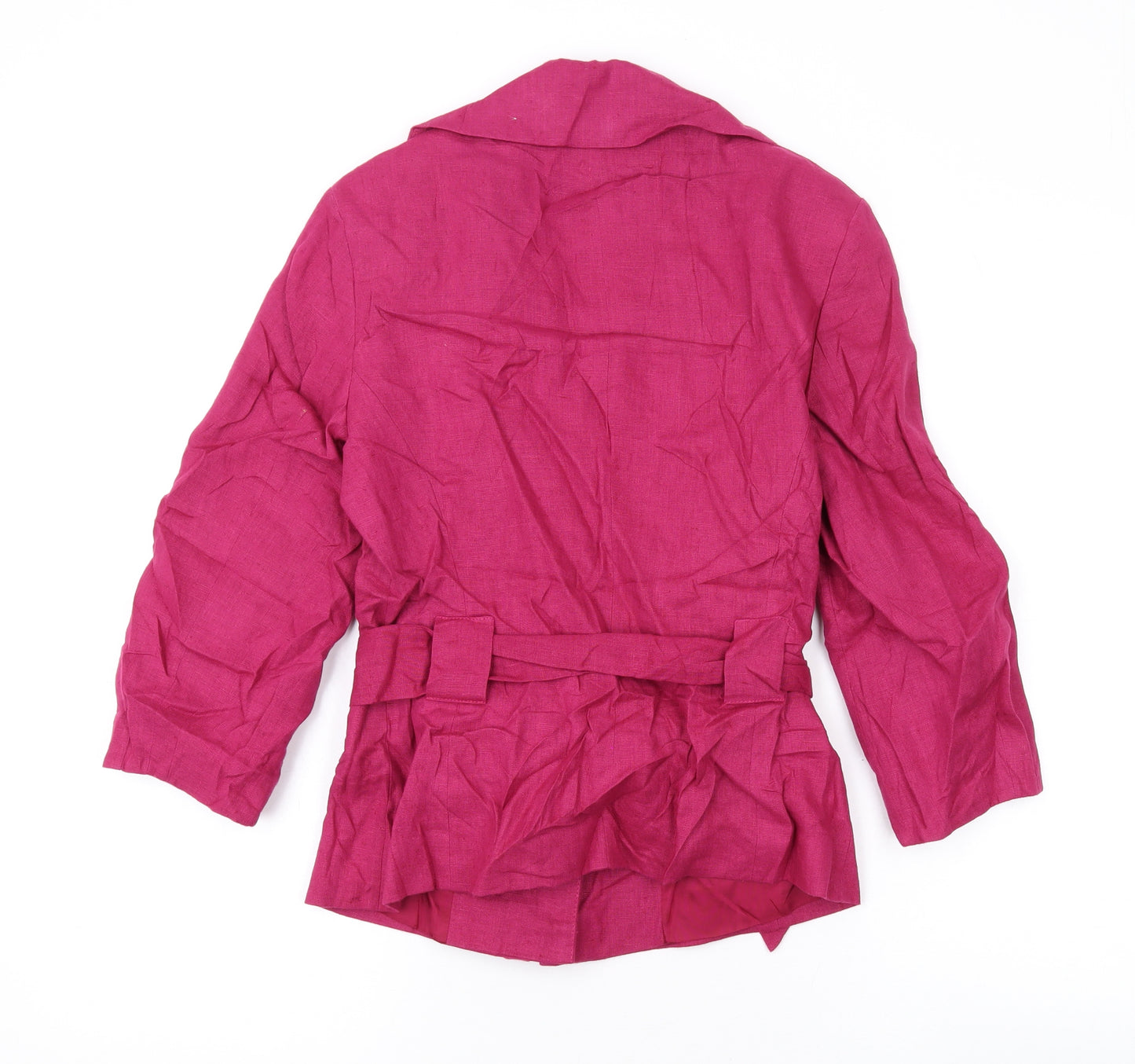 Laura Ashley Womens Pink Jacket Blazer Size 8 Button