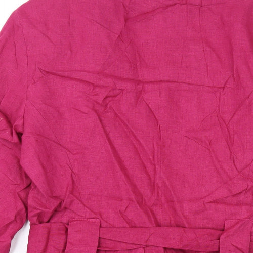 Laura Ashley Womens Pink Jacket Blazer Size 8 Button