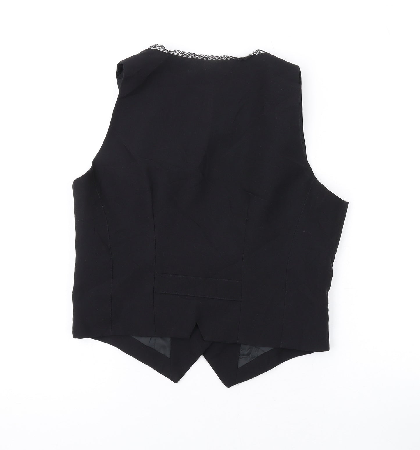 La Redoute Womens Black Polyester Basic Tank Size 12 V-Neck