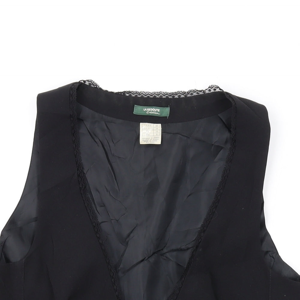 La Redoute Womens Black Polyester Basic Tank Size 12 V-Neck