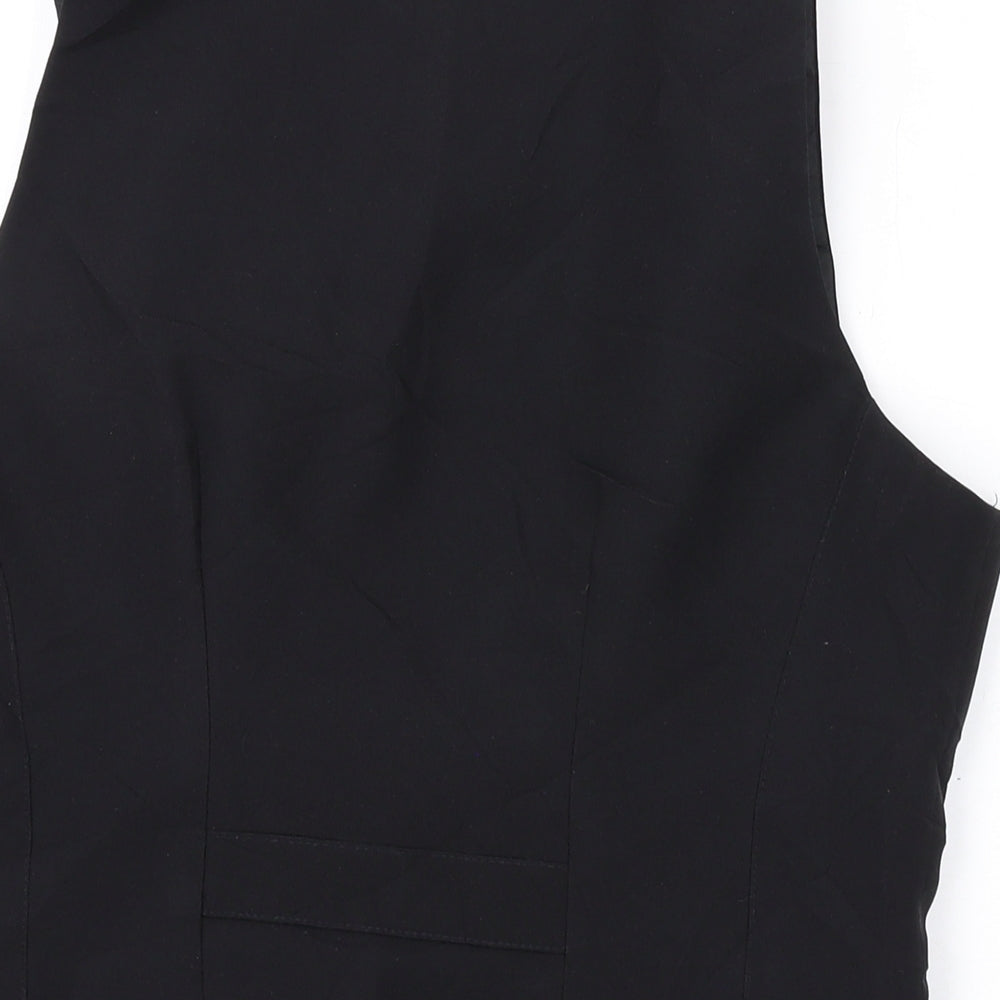 La Redoute Womens Black Polyester Basic Tank Size 12 V-Neck