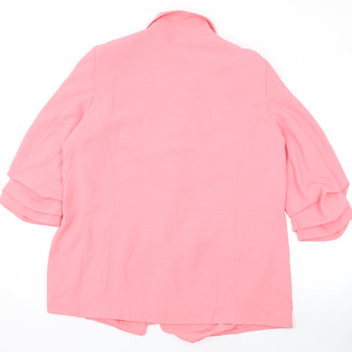 River Island Womens Pink Jacket Blazer Size 18